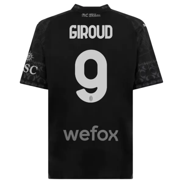 AC Milan Olivier Giroud 9 4.Trikot 23/24 für Kinder Schwarz