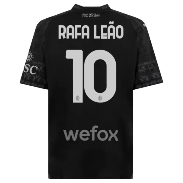 AC Milan Rafael Leão 10 4.Trikot 23/24 für Kinder Schwarz