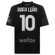 AC Milan Rafael Leão 10 4.Trikot 23/24 für Kinder Schwarz