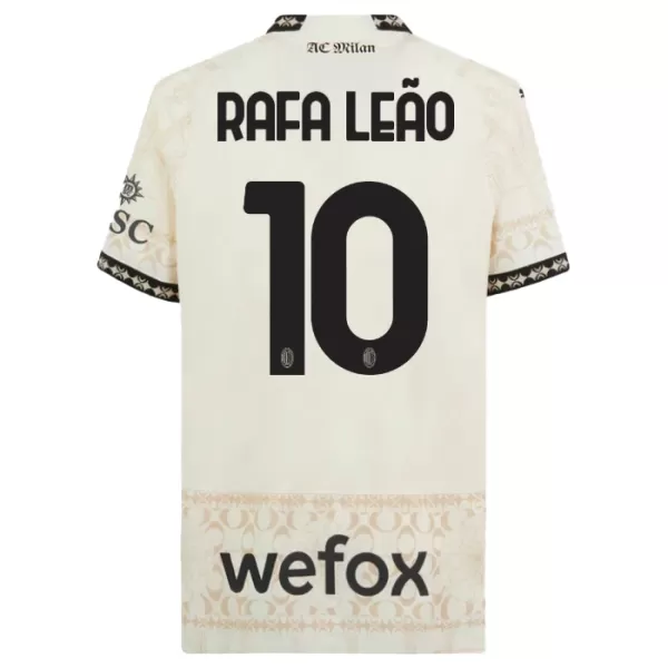 AC Milan Rafael Leão 10 4.Trikot 23/24 für Kinder Weiß