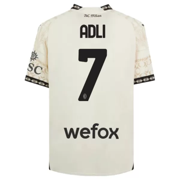 AC Milan Yacine Adli 7 4.Trikot 23/24 für Herren Weiß