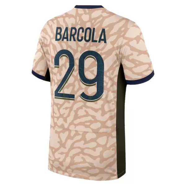 Paris Saint-Germain Bradley Barcola 29 4.Trikot Jordan 23/24 für Herren