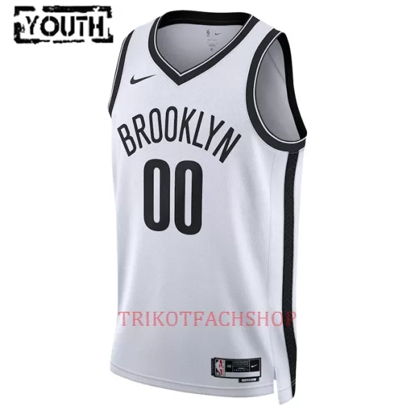 Brooklyn Nets Trikot Association Edition 23/24 Swingman für Kinder Weiß