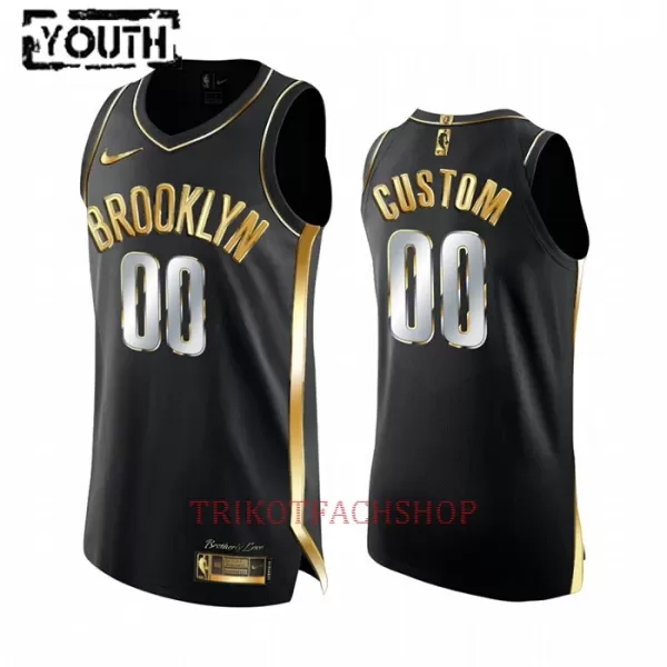 Brooklyn Nets Trikot Golden Edition Swingman für Kinder Schwarz