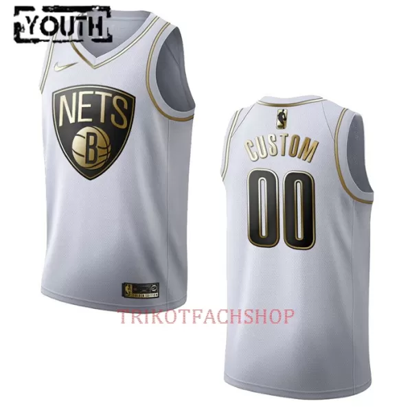 Brooklyn Nets Trikot Golden Edition Swingman für Kinder Weiß