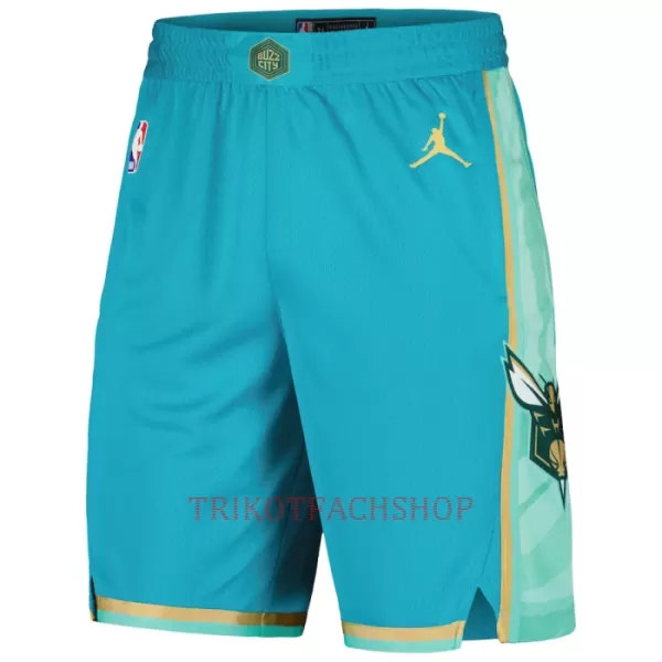 Charlotte Hornets NBA-Shorts City Edition Swingman Blaugrün