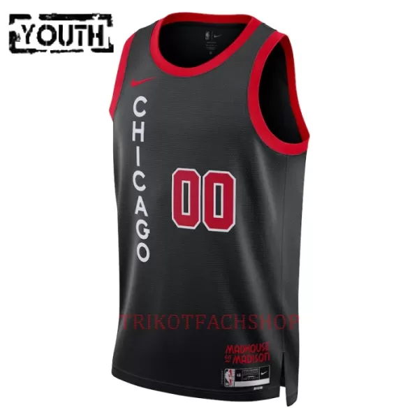 Chicago Bulls Trikot City Edition 23/24 Swingman für Kinder Schwarz