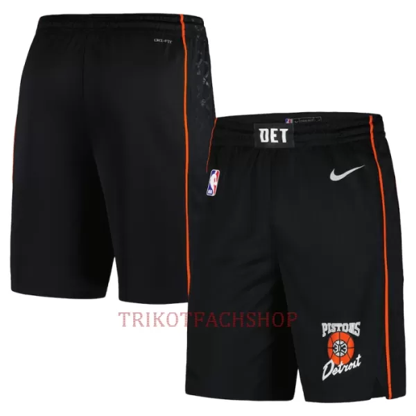 Detroit Pistons NBA-Shorts City Edition Swingman Schwarz