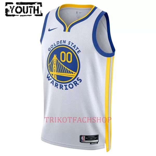 Golden State Warriors Trikot Association Edition 23/24 Swingman für Kinder Weiß