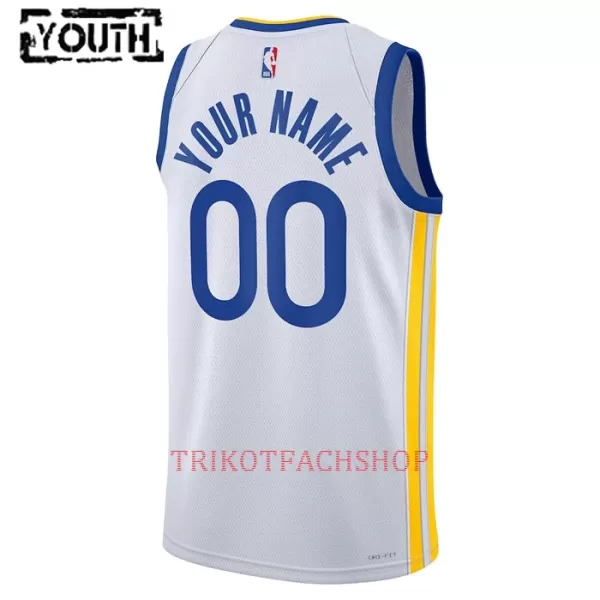 Golden State Warriors Trikot Association Edition 23/24 Swingman für Kinder Weiß