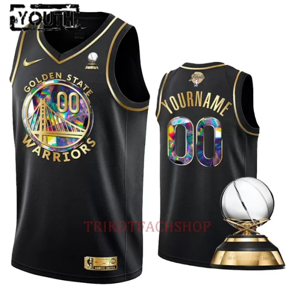 Golden State Warriors Trikot Diamond Edition Swingman für Kinder Schwarz