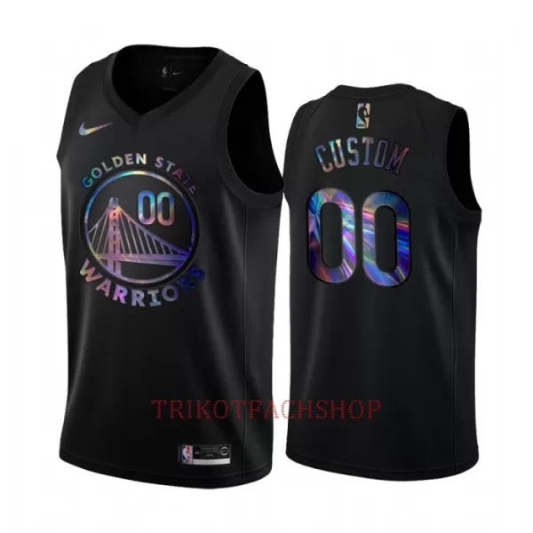 Golden State Warriors Trikot HWC Iridescent Swingman Schwarz