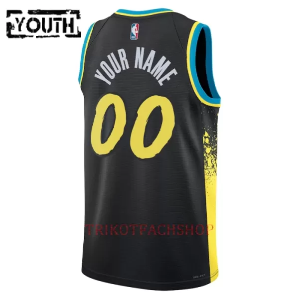 Indiana Pacers Trikot City Edition 23/24 Swingman für Kinder Schwarz