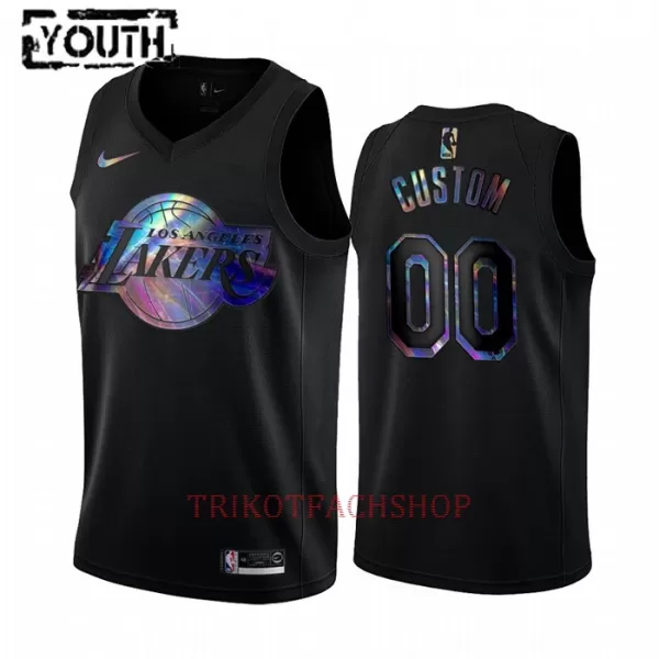 Los Angeles Lakers Trikot HWC Iridescent Swingman für Kinder Schwarz