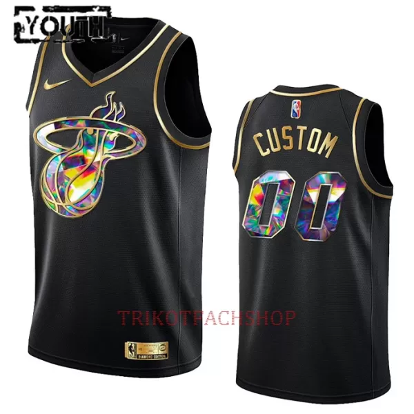 Miami Heat Trikot Diamond Edition Swingman für Kinder Schwarz