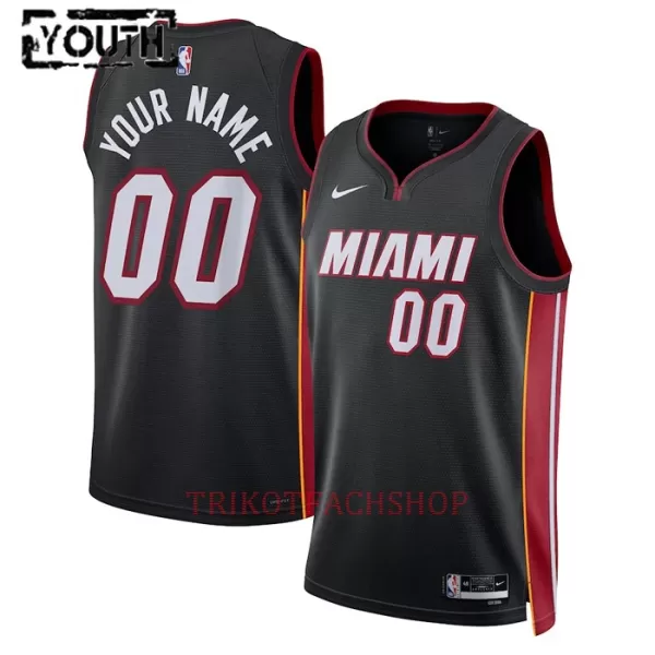 Miami Heat Trikot Icon Edition 23/24 Swingman für Kinder Schwarz