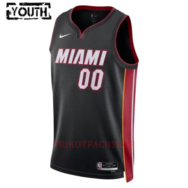 Miami Heat Trikot Icon Edition 23/24 Swingman für Kinder Schwarz