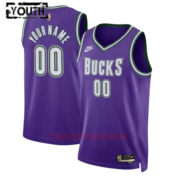 Milwaukee Bucks Trikot Classic Edition Swingman für Kinder Lila