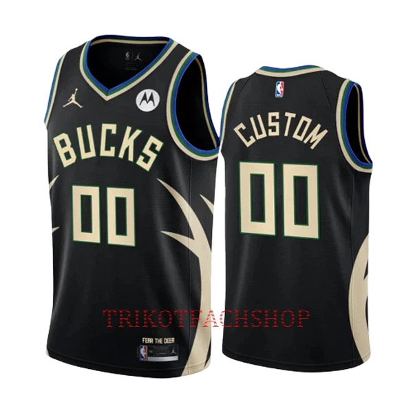 Milwaukee Bucks Trikot Statement Edition 23/24 Swingman Schwarz