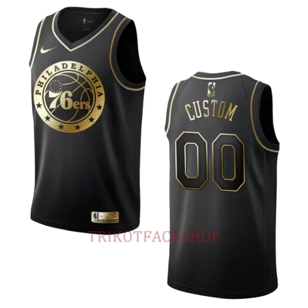 Philadelphia 76ers Trikot Golden Edition Swingman Schwarz