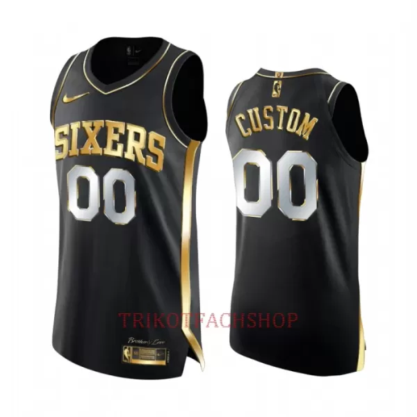 Philadelphia 76ers Trikot Golden Edition Swingman Schwarz