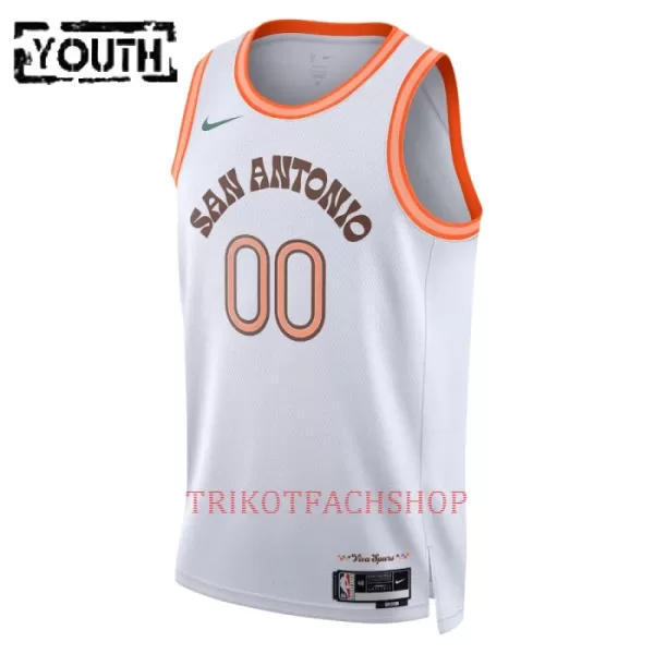 San Antonio Spurs Trikot City Edition 23/24 Swingman für Kinder Weiß