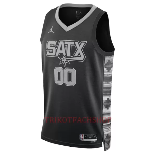 San Antonio Spurs Trikot Statement Edition 23/24 Swingman Schwarz