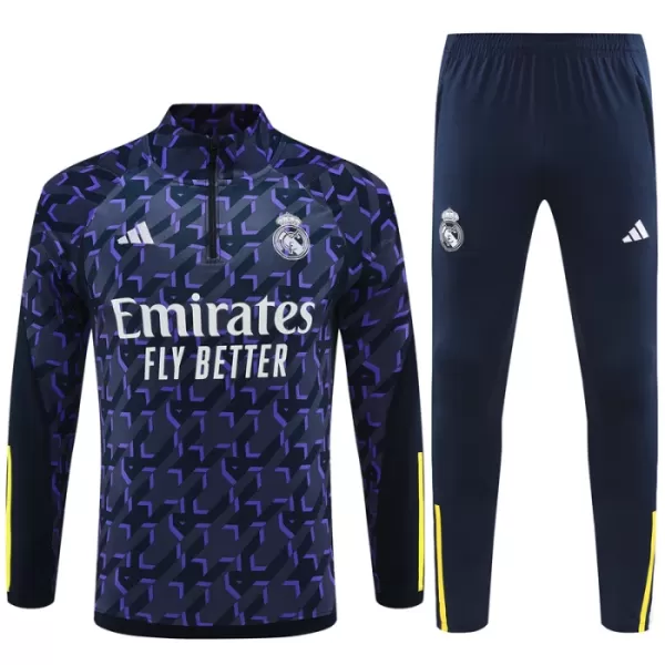 Real Madrid Trainingspullover-Set 23/24 für Kinder Navy