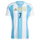 Argentinien Rodrigo de Paul 7 Heimtrikot 2024 für Herren