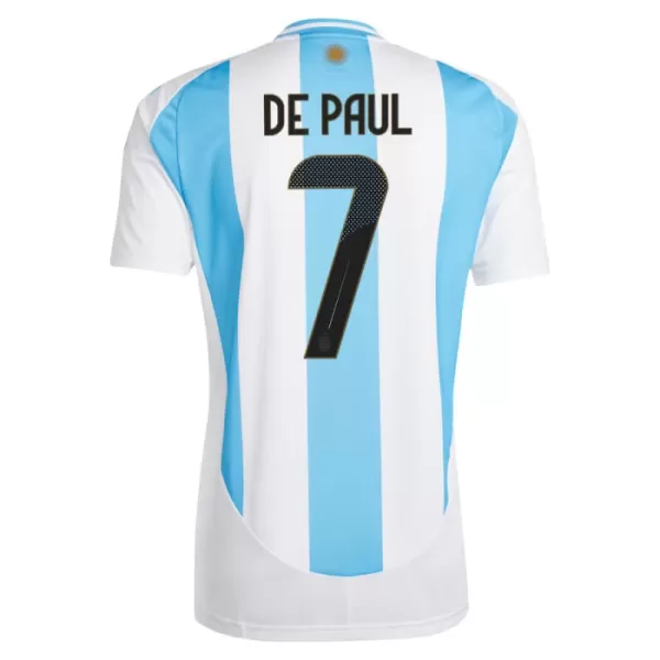 Argentinien Rodrigo de Paul 7 Heimtrikot 2024 für Herren