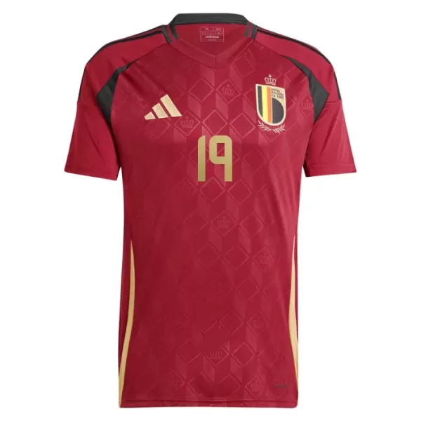 Belgien Bakayoko 19 Heimtrikot Euro 2024 für Herren