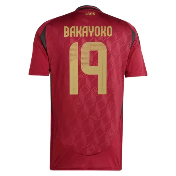 Belgien Bakayoko 19 Heimtrikot Euro 2024 für Herren