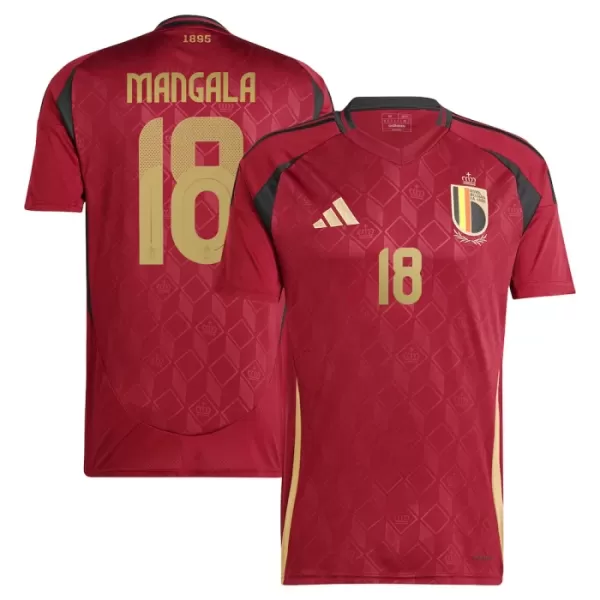 Belgien Mangala 18 Heimtrikot Euro 2024 für Herren