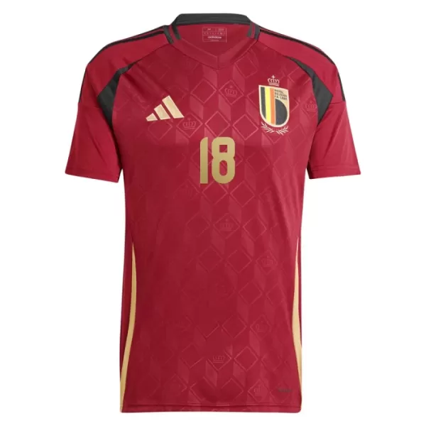 Belgien Mangala 18 Heimtrikot Euro 2024 für Herren