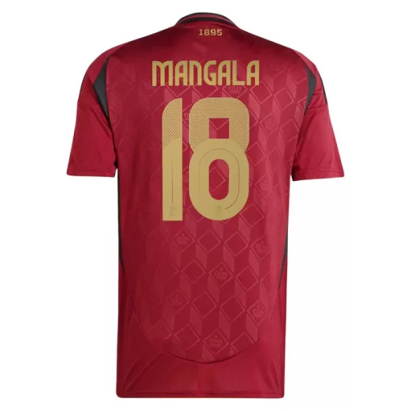 Belgien Mangala 18 Heimtrikot Euro 2024 für Herren