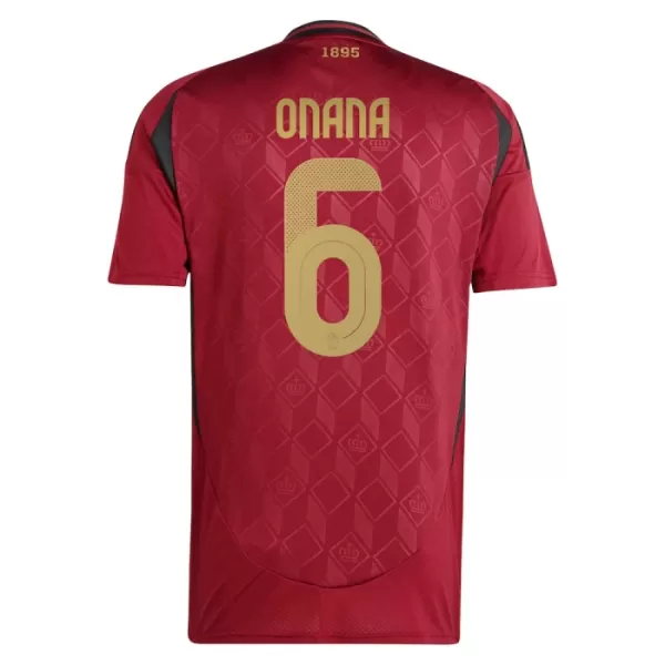 Belgien Onana 6 Heimtrikot Euro 2024 für Herren