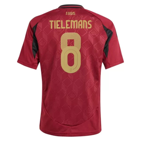 Belgien Tielemans 8 Heimtrikot Euro 2024 für Kinder