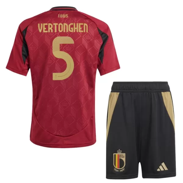 Belgien Vertonghen 5 Heimtrikot Euro 2024 für Kinder