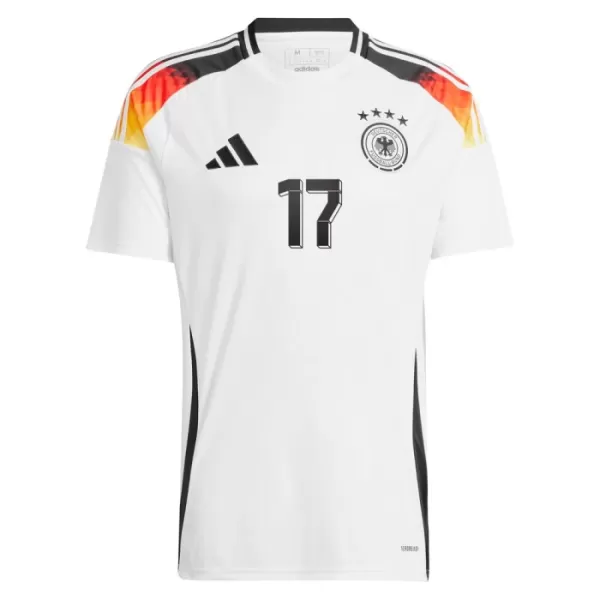 Deutschland Florian Wirtz 17 Heimtrikot Euro 2024 für Herren