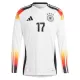 Deutschland Florian Wirtz 17 Heimtrikot Euro 2024 Langarm für Herren