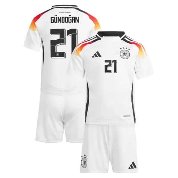 Deutschland Ilkay Gündogan 21 Heimtrikot Euro 2024 für Kinder