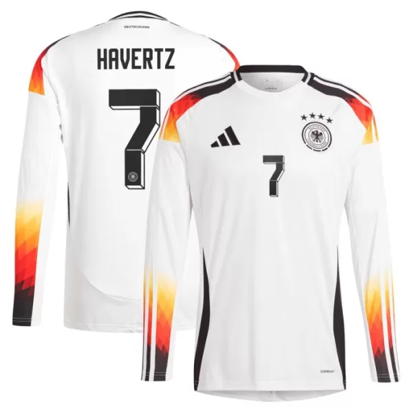 Deutschland Kai Havertz 7 Heimtrikot Euro 2024 Langarm für Herren