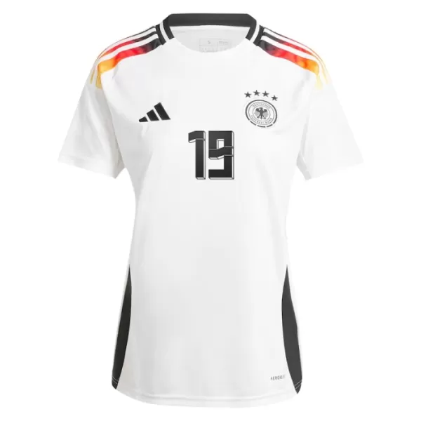 Deutschland Leroy Sane 19 Heimtrikot Euro 2024 für Damen