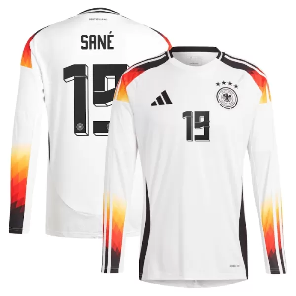 Deutschland Leroy Sane 19 Heimtrikot Euro 2024 Langarm für Herren