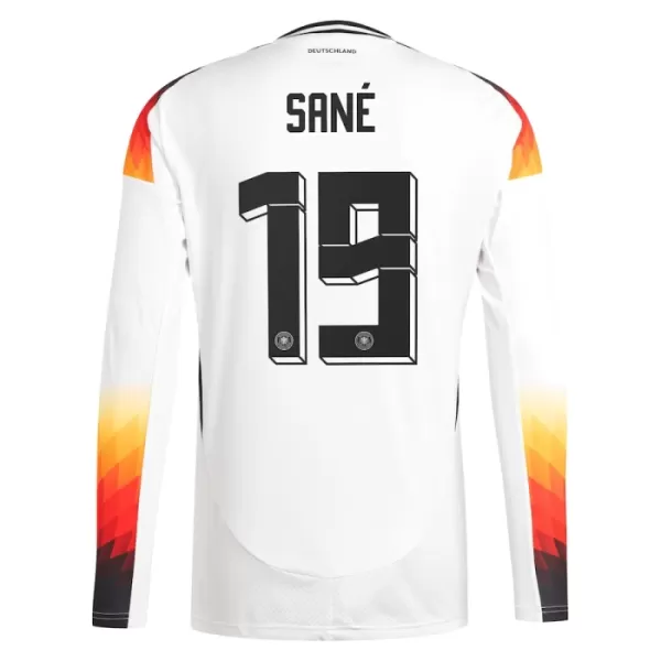 Deutschland Leroy Sane 19 Heimtrikot Euro 2024 Langarm für Herren