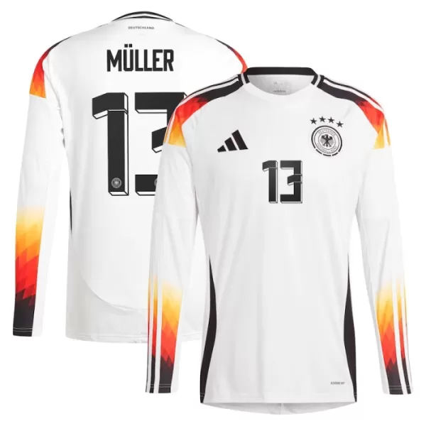 Deutschland Thomas Müller 13 Heimtrikot Euro 2024 Langarm für Herren