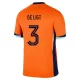 Niederlande Matthijs de Ligt 3 Heimtrikot Euro 2024 für Kinder