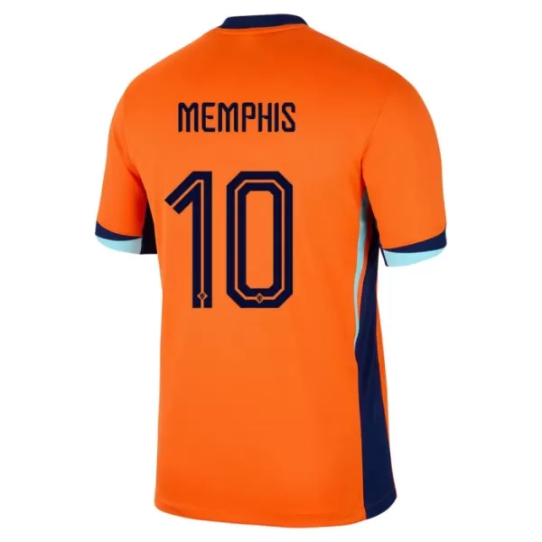 Niederlande Memphis Depay 10 Heimtrikot Euro 2024 für Herren