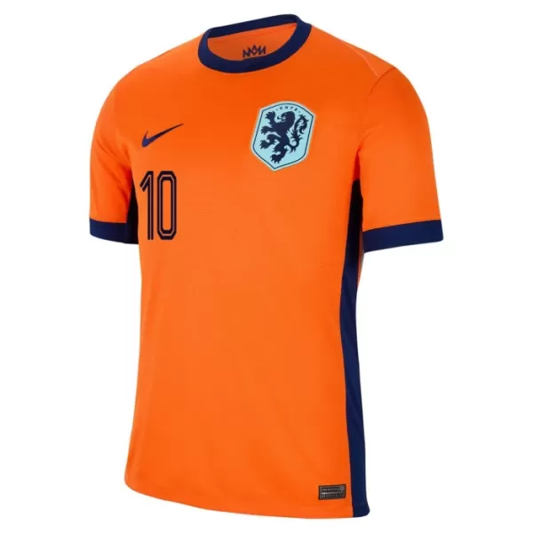 Niederlande Memphis Depay 10 Heimtrikot Euro 2024 für Herren