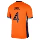 Niederlande Virgil van Dijk 4 Heimtrikot Euro 2024 für Kinder